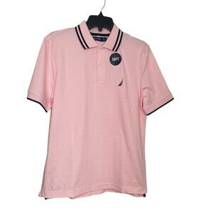 Nautica classic fit solid pink Polo sz S